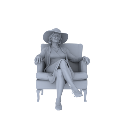 Yao's Studio LYTR245 Miniature Leisure Seated Figure 5-Pack, Unpainted Diorama Models for Home & Caf¡§| Scene Building Miniatures Diorama Resin Figures