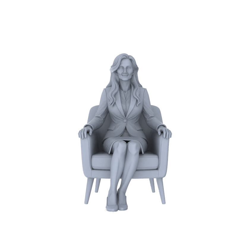 Yao's Studio LYTR245 Miniature Leisure Seated Figure 5-Pack, Unpainted Diorama Models for Home & Caf¡§| Scene Building Miniatures Diorama Resin Figures