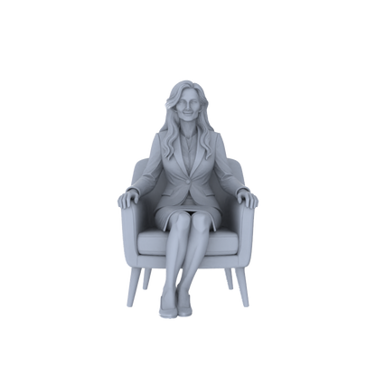Yao's Studio LYTR245 Miniature Leisure Seated Figure 5-Pack, Unpainted Diorama Models for Home & Caf¡§| Scene Building Miniatures Diorama Resin Figures