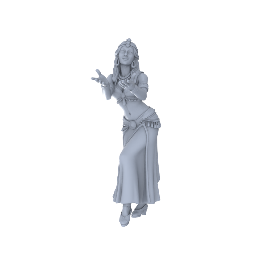 Yao's Studio LYTR247  Belly Dance Women Resin Miniature Model 6-Figure Set, Unpainted Exotic Dancer Figures, DIY Painting Scene Decoration Miniatures Diorama Resin Figures