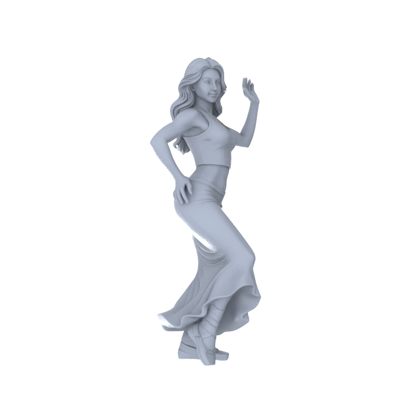 Yao's Studio LYTR247  Belly Dance Women Resin Miniature Model 6-Figure Set, Unpainted Exotic Dancer Figures, DIY Painting Scene Decoration Miniatures Diorama Resin Figures