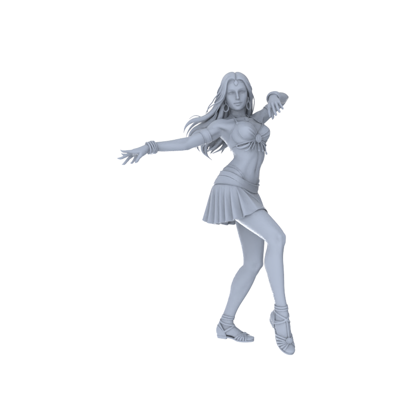 Yao's Studio LYTR247  Belly Dance Women Resin Miniature Model 6-Figure Set, Unpainted Exotic Dancer Figures, DIY Painting Scene Decoration Miniatures Diorama Resin Figures