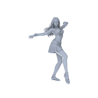 Yao's Studio LYTR247  Belly Dance Women Resin Miniature Model 6-Figure Set, Unpainted Exotic Dancer Figures, DIY Painting Scene Decoration Miniatures Diorama Resin Figures