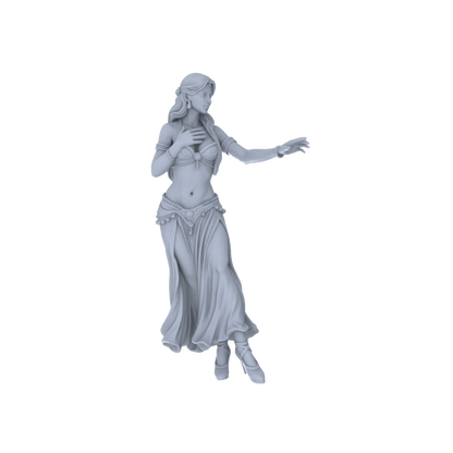 Yao's Studio LYTR247  Belly Dance Women Resin Miniature Model 6-Figure Set, Unpainted Exotic Dancer Figures, DIY Painting Scene Decoration Miniatures Diorama Resin Figures