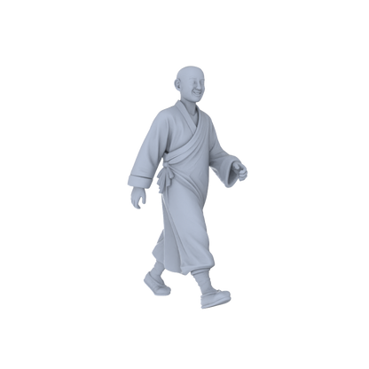Yao's Studio LYTR249  Monk Figures Resin Miniature Model 3-Figure Set, Unpainted Meditation & Walking Figures, DIY Painting Scene Decoration Miniatures Diorama Resin Figures