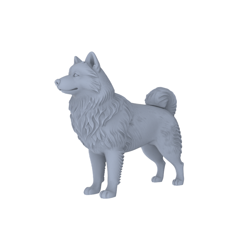 Yao's Studio LYTR251  Alaskan Malamute Resin Miniature Model 5-Figure Set, Unpainted Cute Interactive Pet Figures, DIY Painting Scene Decoration Miniatures Diorama Resin Figures