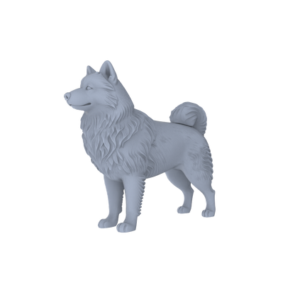 Yao's Studio LYTR251  Alaskan Malamute Resin Miniature Model 5-Figure Set, Unpainted Cute Interactive Pet Figures, DIY Painting Scene Decoration Miniatures Diorama Resin Figures
