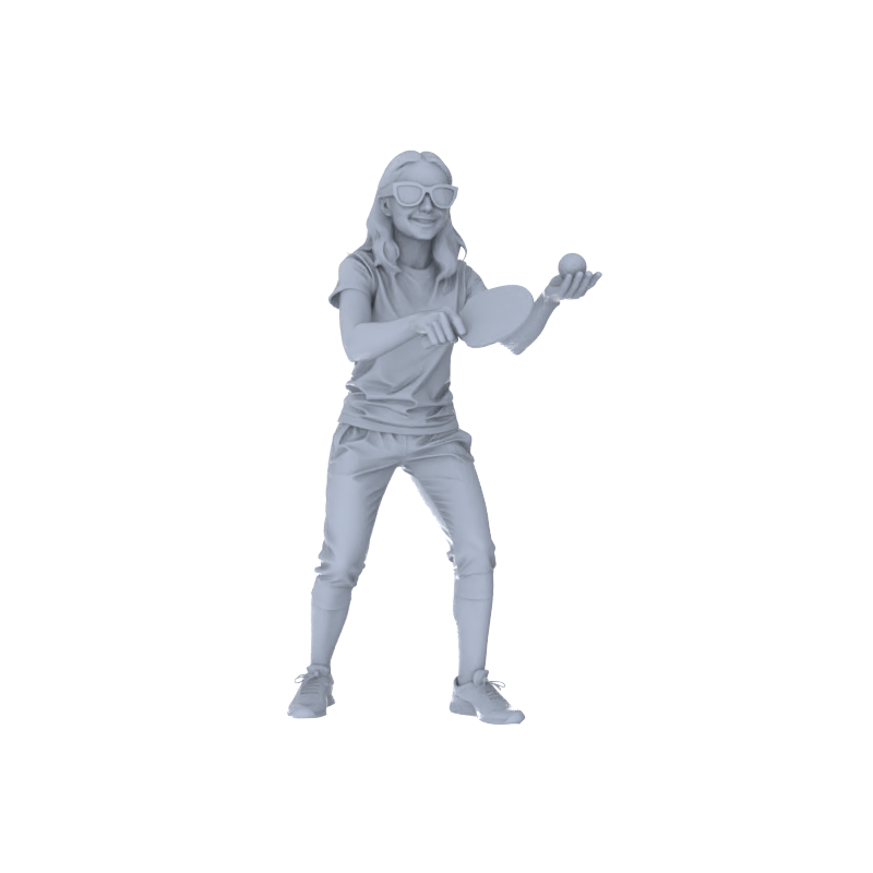 Yao's Studio LYTR141 Urban Fitness & Housekeeping Service Scene Resin Miniature Model 3-Figure Set - Fitness & Housekeeping Figures Unpainted DIY Model Painting Urban Scene Decor 1set