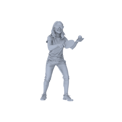 Yao's Studio LYTR141 Urban Fitness & Housekeeping Service Scene Resin Miniature Model 3-Figure Set - Fitness & Housekeeping Figures Unpainted DIY Model Painting Urban Scene Decor 1set