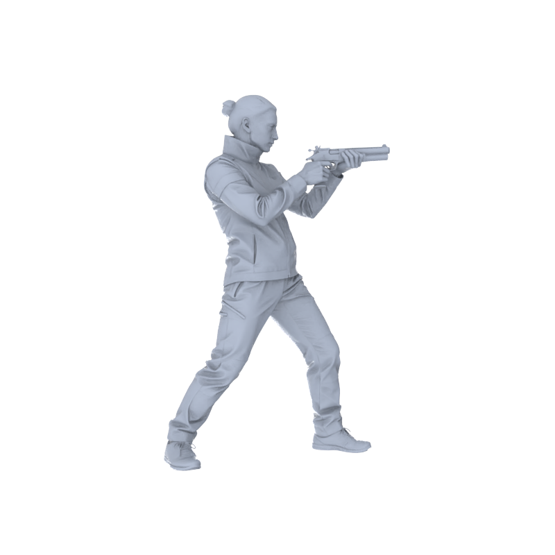 Yao's Studio LYTR142 Shooting Tactical Scene Resin Miniature Model 2-Figure Set - Shooter Figures Unpainted DIY Model Painting Tactical Scene Decor 1set