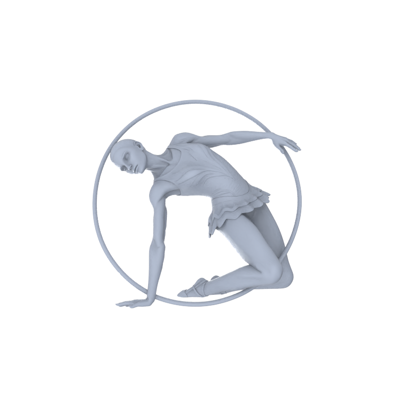 Yao's Studio LYTR145  Rhythmic Gymnastics Scene Resin Miniature Model 6-Figure Set - Gymnast Figures Unpainted DIY Model Painting Sports Scene Decor 1set