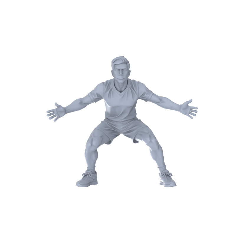 Yao's Studio LYTR147  Volleyball Scene Resin Miniature Model 4-Figure Set, Unpainted Volleyball Player Figures, DIY Painting Sports Scene Decoration 1set