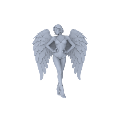 MRY-SFW LYTR151A Modern Sexy Female Single with Angel Wings 1pc