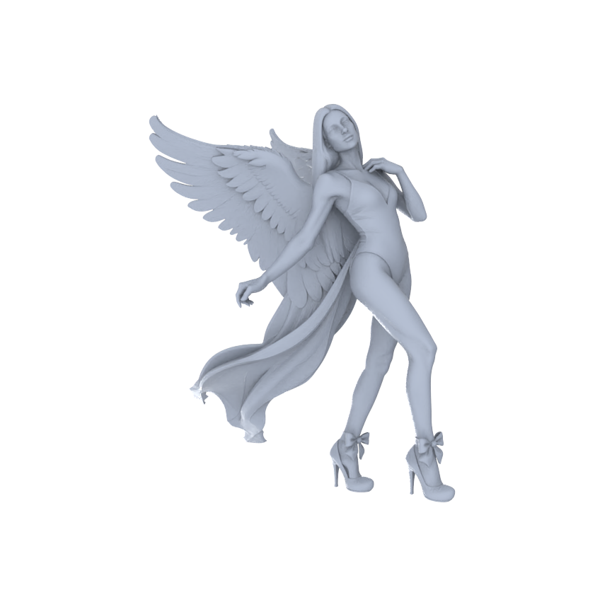 MRY-SFW LYTR151A Modern Sexy Female Single with Angel Wings 1pc
