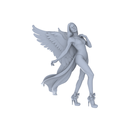 MRY-SFW LYTR151A Modern Sexy Female Single with Angel Wings 1pc