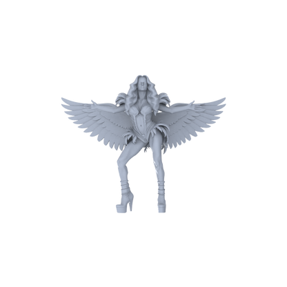 MRY-SFW LYTR151B Modern Elegant Female Single with Angel Wings 1pc
