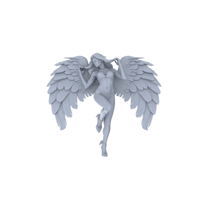MRY-SFW LYTR151B Modern Elegant Female Single with Angel Wings 1pc