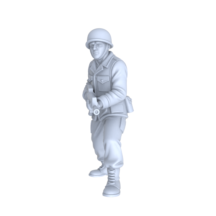 MRY-SFW LYGR136 WWII US Army Team Wargame Resin White Model Wargame Miniature Soldier Scene Character Hand Figure Hand Painted