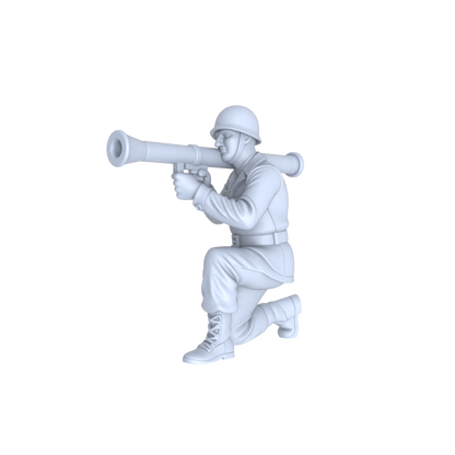 MRY-SFW LYGR136 WWII US Army Team Wargame Resin White Model Wargame Miniature Soldier Scene Character Hand Figure Hand Painted