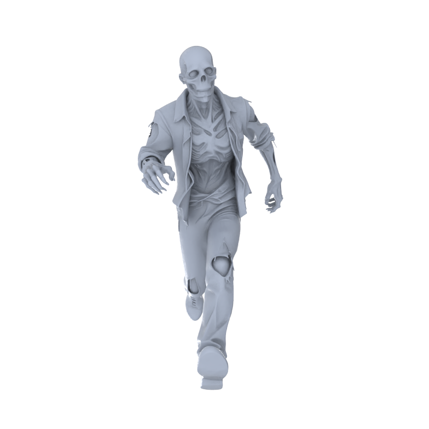 MRY-SFW LYGR081 Zombie Game Theme Anime Theme Wargame Resin White Model Fantasy Theme Theme Wargame Miniature Soldiers Scene Characters Figure Hand-Painted