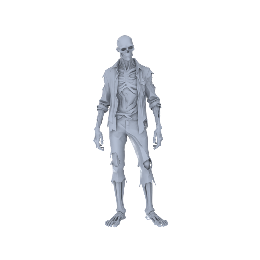 MRY-SFW LYGR081 Zombie Game Theme Anime Theme Wargame Resin White Model Fantasy Theme Theme Wargame Miniature Soldiers Scene Characters Figure Hand-Painted