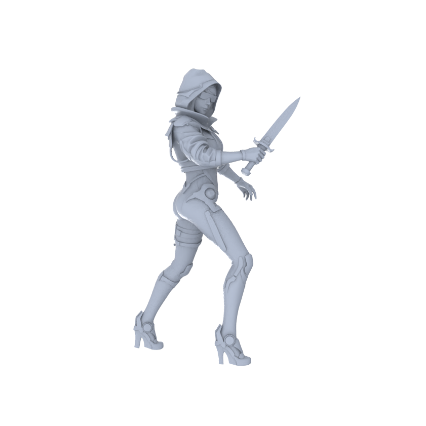 MRY-SFW LYGR120 Phantom Hunter Resin Blank Miniature Soldier Character Model Scene Figure Handmade Figure Hand Painted