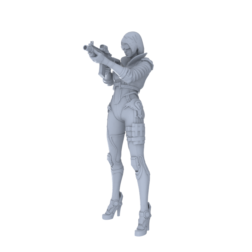 MRY-SFW LYGR120 Phantom Hunter Resin Blank Miniature Soldier Character Model Scene Figure Handmade Figure Hand Painted