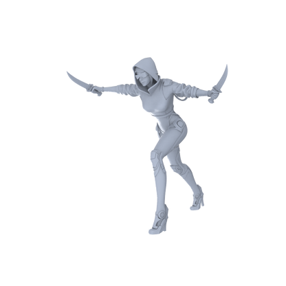 MRY-SFW LYGR120 Phantom Hunter Resin Blank Miniature Soldier Character Model Scene Figure Handmade Figure Hand Painted