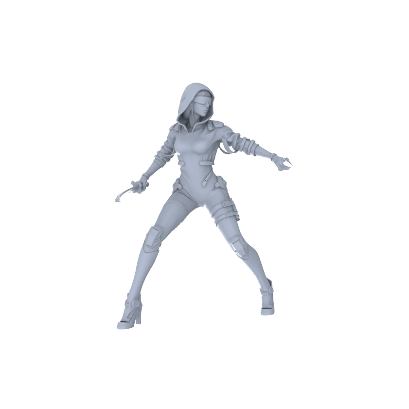 MRY-SFW LYGR120 Phantom Hunter Resin Blank Miniature Soldier Character Model Scene Figure Handmade Figure Hand Painted