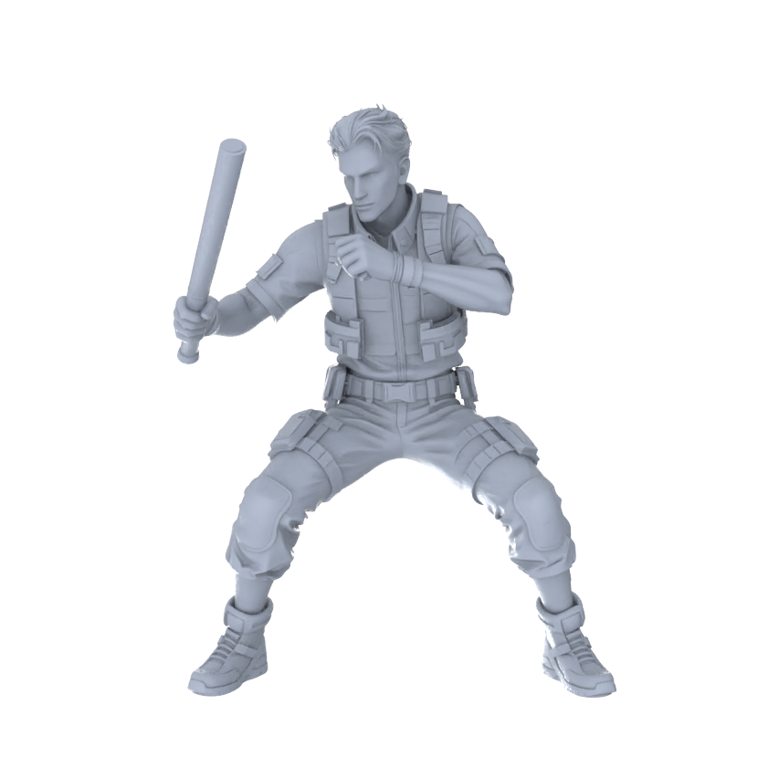 MRY-SFW LYGR121 Rocket Boy Resin Blank Miniature Soldier Character Model Scene Figure Handmade Figure Hand Painted