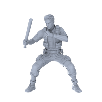 MRY-SFW LYGR121 Rocket Boy Resin Blank Miniature Soldier Character Model Scene Figure Handmade Figure Hand Painted