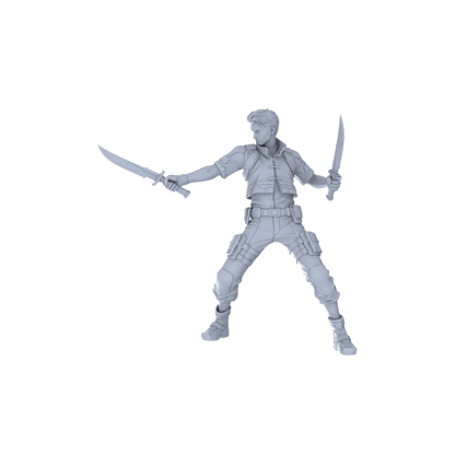 MRY-SFW LYGR121 Rocket Boy Resin Blank Miniature Soldier Character Model Scene Figure Handmade Figure Hand Painted