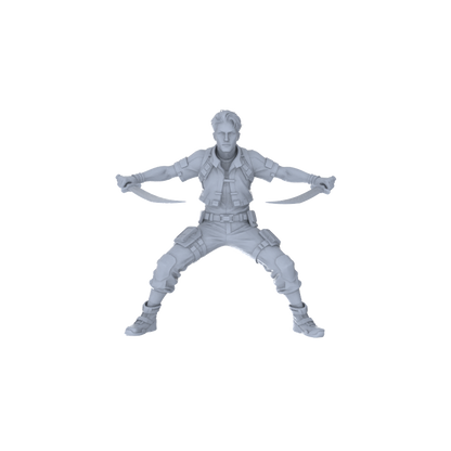 MRY-SFW LYGR121 Rocket Boy Resin Blank Miniature Soldier Character Model Scene Figure Handmade Figure Hand Painted