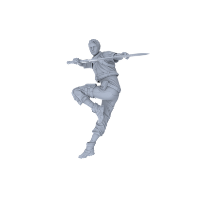MRY-SFW LYGR121 Rocket Boy Resin Blank Miniature Soldier Character Model Scene Figure Handmade Figure Hand Painted