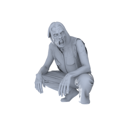 MRY-SFW LYGR100 Horror theme zombie doomsday theme resin white model miniature soldier character model scene character figure hand painted