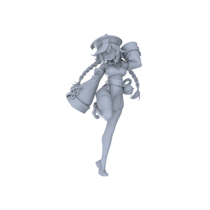 MRY-SFW LYGR101 Beautiful female zombie game theme resin white model miniature soldier character model scene character figure hand painted