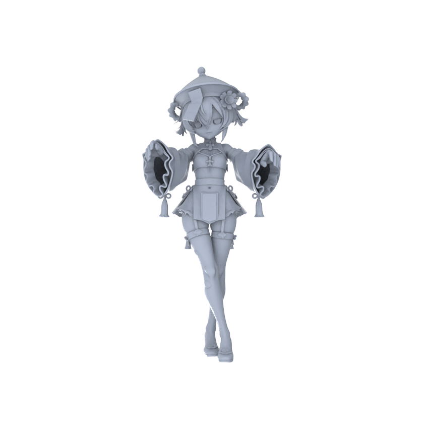MRY-SFW LYGR101 Beautiful female zombie game theme resin white model miniature soldier character model scene character figure hand painted