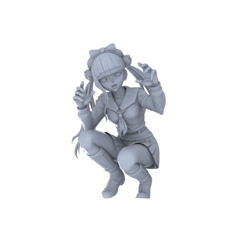 MRY-SFW LYGR102 Beautiful female2 zombie game theme resin white model miniature soldier character model scene character figure hand painted