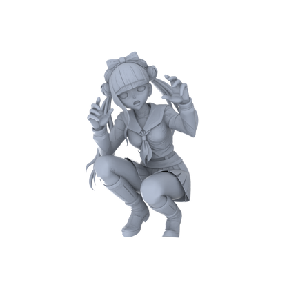 MRY-SFW LYGR102 Beautiful female2 zombie game theme resin white model miniature soldier character model scene character figure hand painted