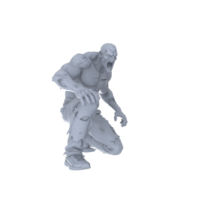 MRY-SFW LYGR103 Strong zombie game theme resin white model miniature soldier character model scene character figure hand painted