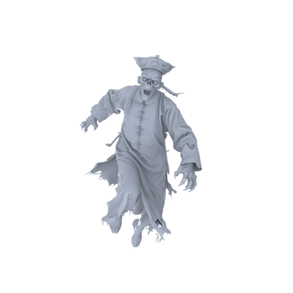 MRY-SFW LYGR107 Zombie resin white model miniature soldier character model scene character figure hand painted
