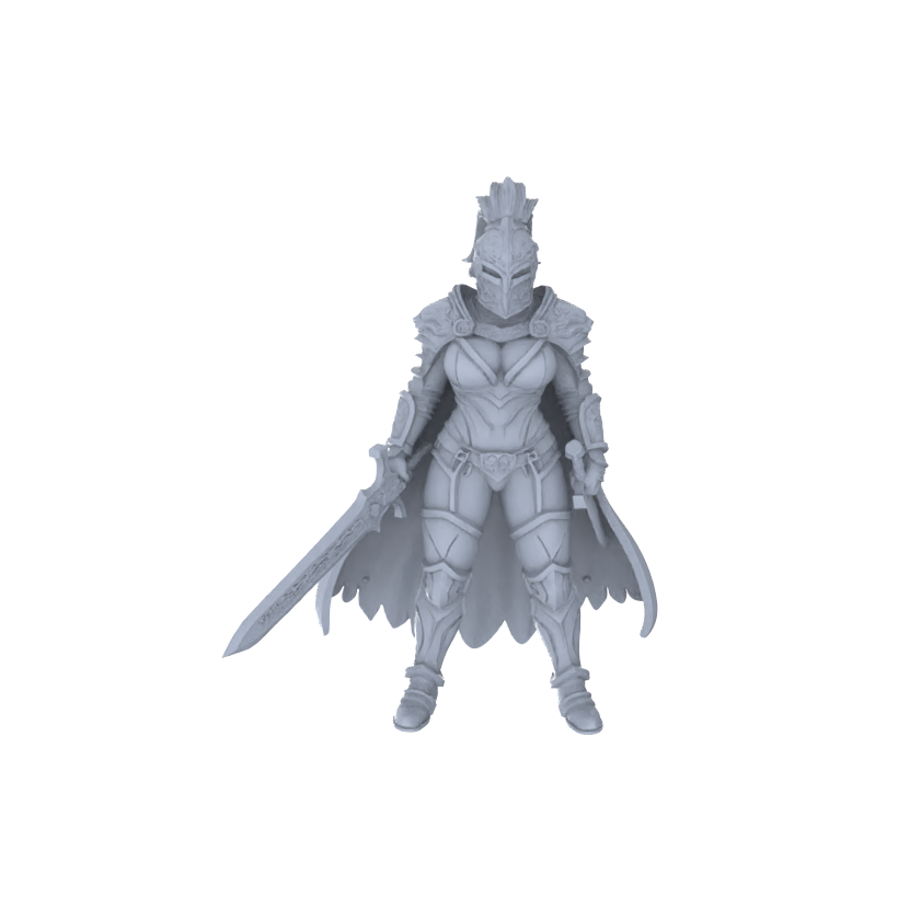 MRY-SFW LYGR139 Knight And Pirate Resin White Model Wargame Miniature Soldier Scene Character Hand Figure Hand Painted