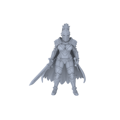 MRY-SFW LYGR139 Knight And Pirate Resin White Model Wargame Miniature Soldier Scene Character Hand Figure Hand Painted