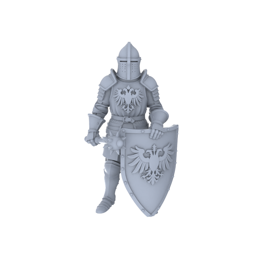 MRY-SFW LYGR139 Knight And Pirate Resin White Model Wargame Miniature Soldier Scene Character Hand Figure Hand Painted