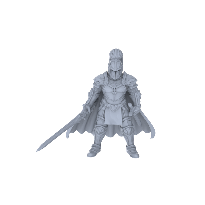 MRY-SFW LYGR139 Knight And Pirate Resin White Model Wargame Miniature Soldier Scene Character Hand Figure Hand Painted