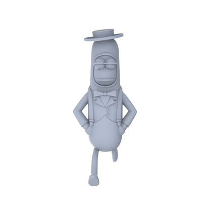 MRY-SFW LYGR084 mr hot dog anime theme war chess resin white model miniature soldier scene character figure hand painted