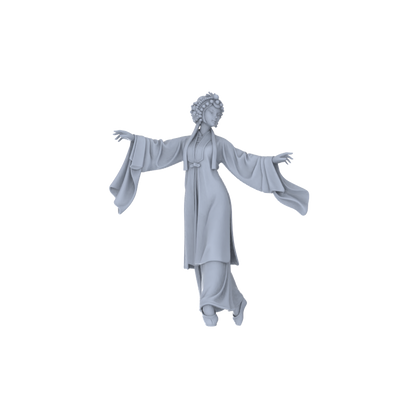 Yao's Studio LYTR179 Opera Characters Resin Miniature Model 3-Figure Set, Unpainted Ancient Opera Figures, DIY Painting Scene Decoration Miniatures Diorama Resin Figures