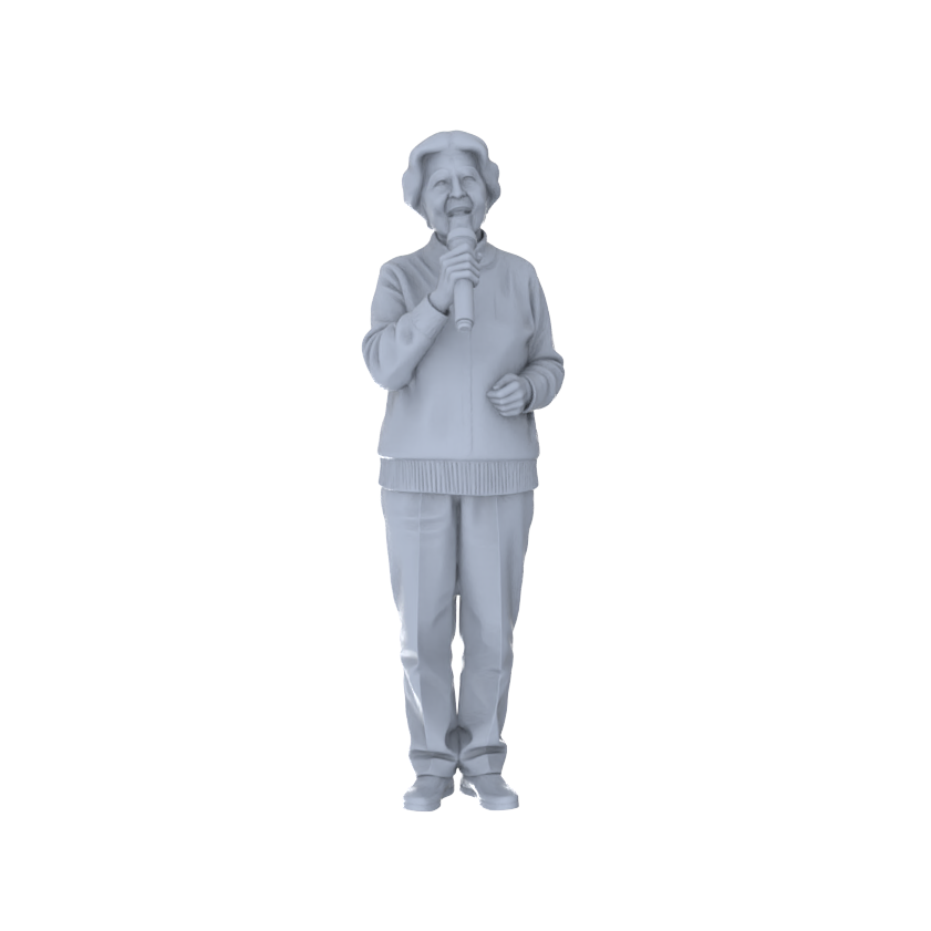 Yao's Studio LYTR182 Nursing Home Daily Life Resin Miniature Model 5-Figure Set, Unpainted Elderly Activity Figures, DIY Painting Scene Decoration Miniatures Diorama Resin Figures