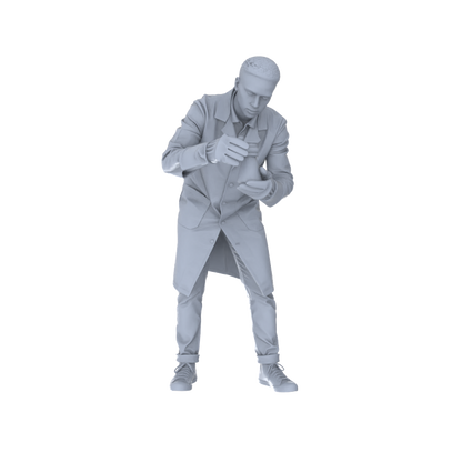 Yao's Studio LYTR183  Lab Experiment Figures Resin Miniature Model 5-Figure Set, Unpainted Lab Work Figures, DIY Painting Scene Decoration Miniatures Diorama Resin Figures