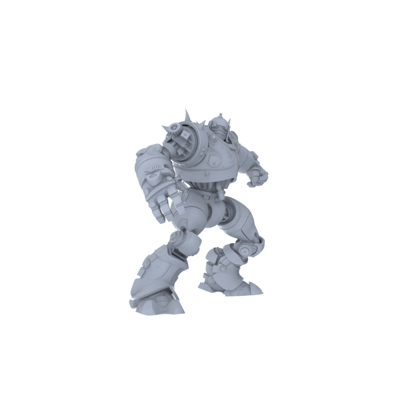 MRY-SFW LYGR133 Wasteland Style Doomsday Robot Combat Motion Game Theme Wargame Resin White Model Wargame Miniature Soldier Scene Character Hand Figure Hand Painted